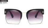 Semi-Rimless Sunglasses Women