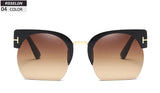 Semi-Rimless Sunglasses Women