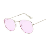 Hexagon Black Sunglasses Women