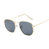 Hexagon Black Sunglasses Women