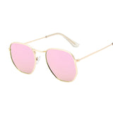 Hexagon Black Sunglasses Women