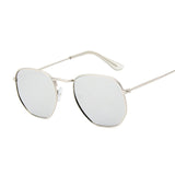 Hexagon Black Sunglasses Women
