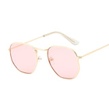 Hexagon Black Sunglasses Women