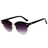 Semi-Rimless Sunglasses Women