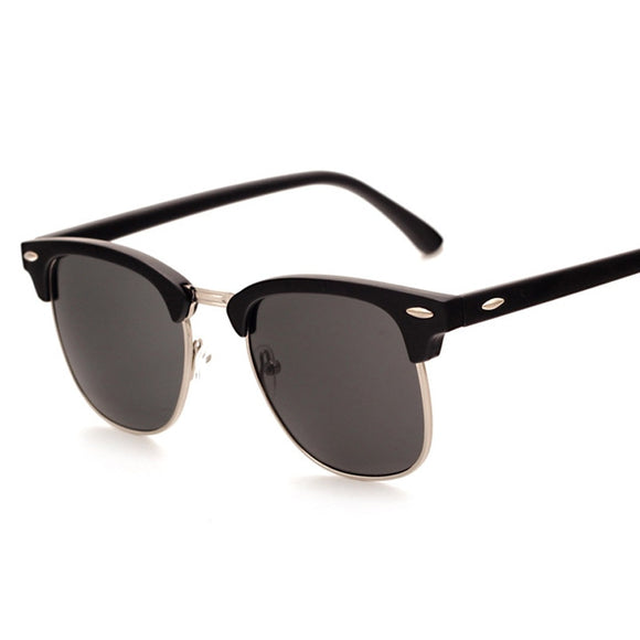 Classic Half Frame Sunglasses Men