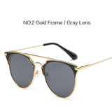 Mirror Rose Gold Sunglasses Women