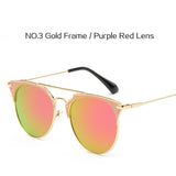 Mirror Rose Gold Sunglasses Women