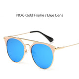 Mirror Rose Gold Sunglasses Women
