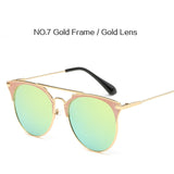 Mirror Rose Gold Sunglasses Women