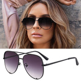 Oversized Pilot Sun Glasses For Women