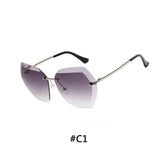 Vintage Rimless Sunglasses Women