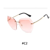 Vintage Rimless Sunglasses Women
