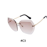 Vintage Rimless Sunglasses Women