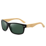 Men Bamboo Wood Frame Sunglasses