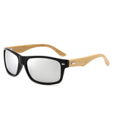 Men Bamboo Wood Frame Sunglasses