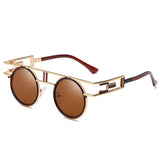 Vintage Round Sunglasses Classic Men